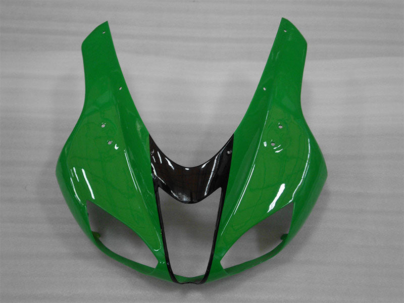 Green and Black Flame - NINJA ZX-6R 07-08 Fairing Kit