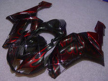 Cargar imagen en el visor de la galería, Black Red Flame - NINJA ZX-6R 07-08 Fairing Kit