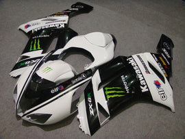 White and Black Monster - NINJA ZX-6R 07-08 Fairing Kit
