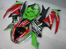 Cargar imagen en el visor de la galería, Red and Green Black Motocard - NINJA ZX-6R 09-12 Fairing Kit