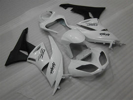 White and Matte Black Factory Style - NINJA ZX-6R 09-12 Fairing Kit