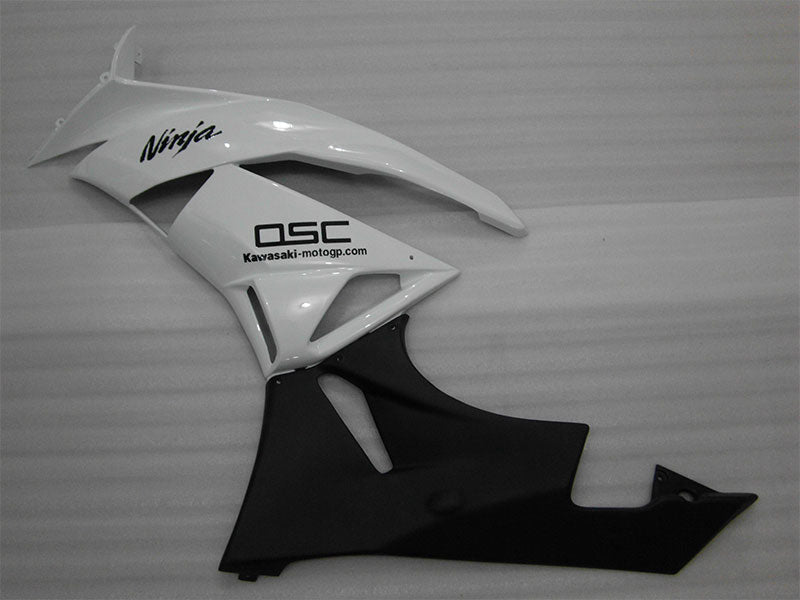 White and Matte Black Factory Style - NINJA ZX-6R 09-12 Fairing Kit