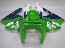 Cargar imagen en el visor de la galería, Green and White Blue Factory Style - NINJA ZX-9R 94-97 Fairing Kit
