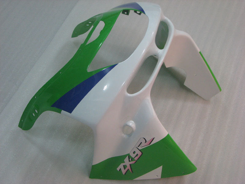 Green White and Blue Factory Style - NINJA ZX-9R 94-97 Fairing Kit