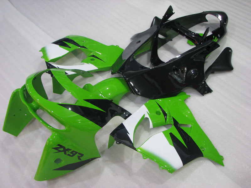 Green Black and White Factory Style - NINJA ZX-9R 98-99 Fairing Kit