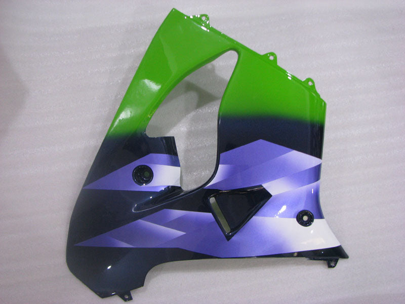 Green and Black Blue Factory Style - NINJA ZX-9R 98-99 Fairing Kit