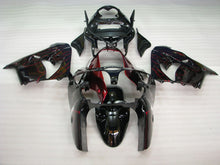 Cargar imagen en el visor de la galería, Black with Red Flame - NINJA ZX-9R 00-01 Fairing Kit