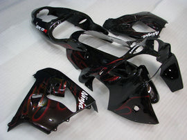 Black Red Flame - NINJA ZX-9R 00-01 Fairing Kit