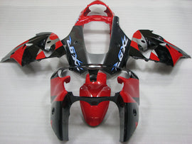 Red and Black Silver Factory Style - NINJA ZX-9R 00-01 Fairing Kit