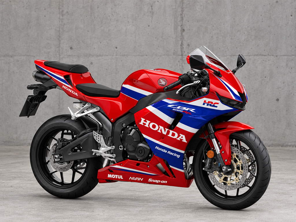 Red Blue and White Factory Style - CBR600RR 24-26 Fairing Kit