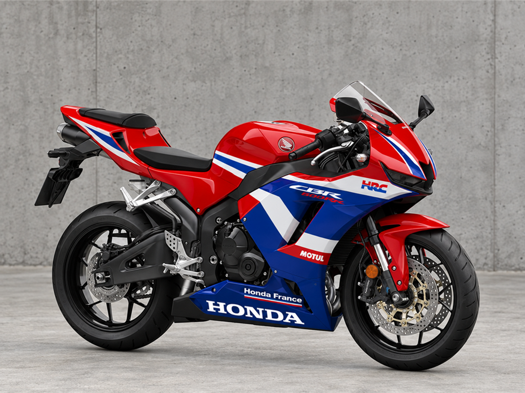 Blue Red and White Factory Style - CBR600RR 24-26 Fairing Kit