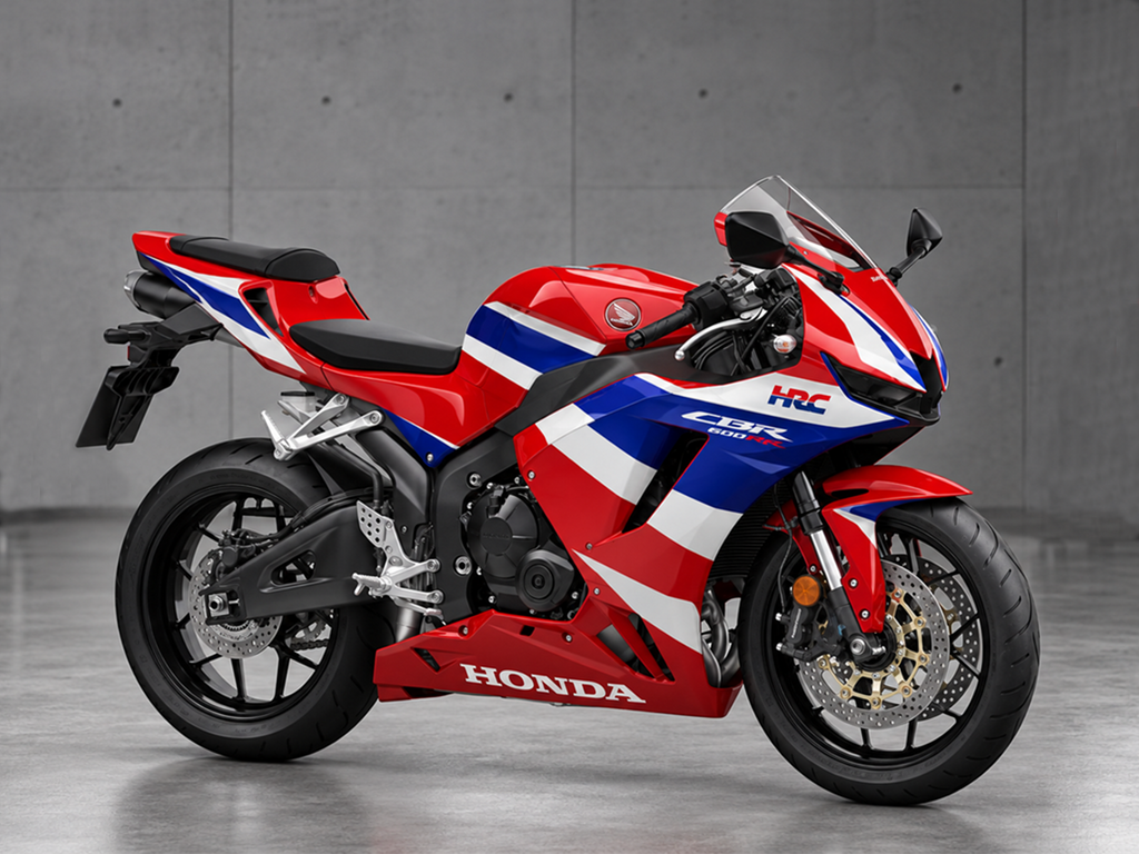 Rojo y blanco con azul, estilo de fábrica - kit de carenado para CBR600RR 24-26