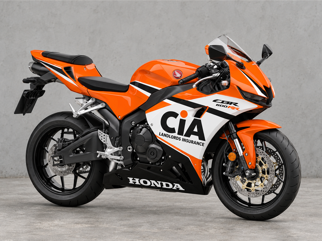Orange and White Red CiA - CBR600RR 24-26 Fairing Kit