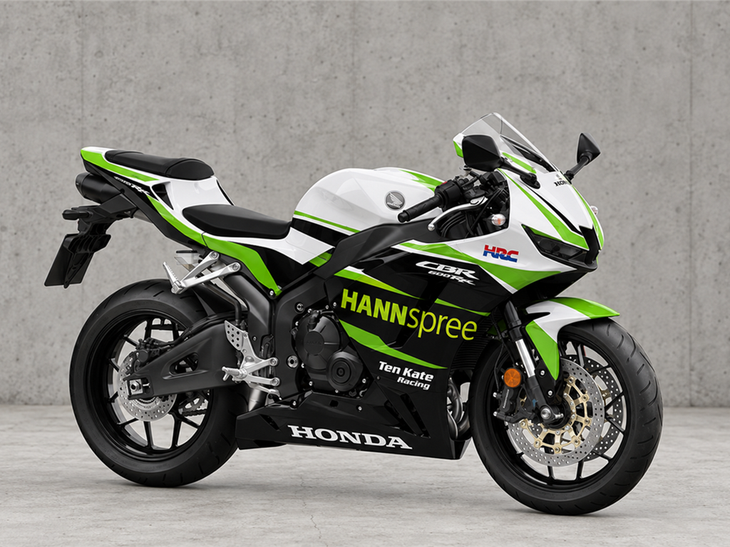 White and Black Green HANN Spree - CBR600RR 24-26 Fairing Kit