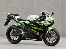 Cargar imagen en el visor de la galería, White and Black Green HANN Spree - CBR600RR 24-26 Fairing Kit