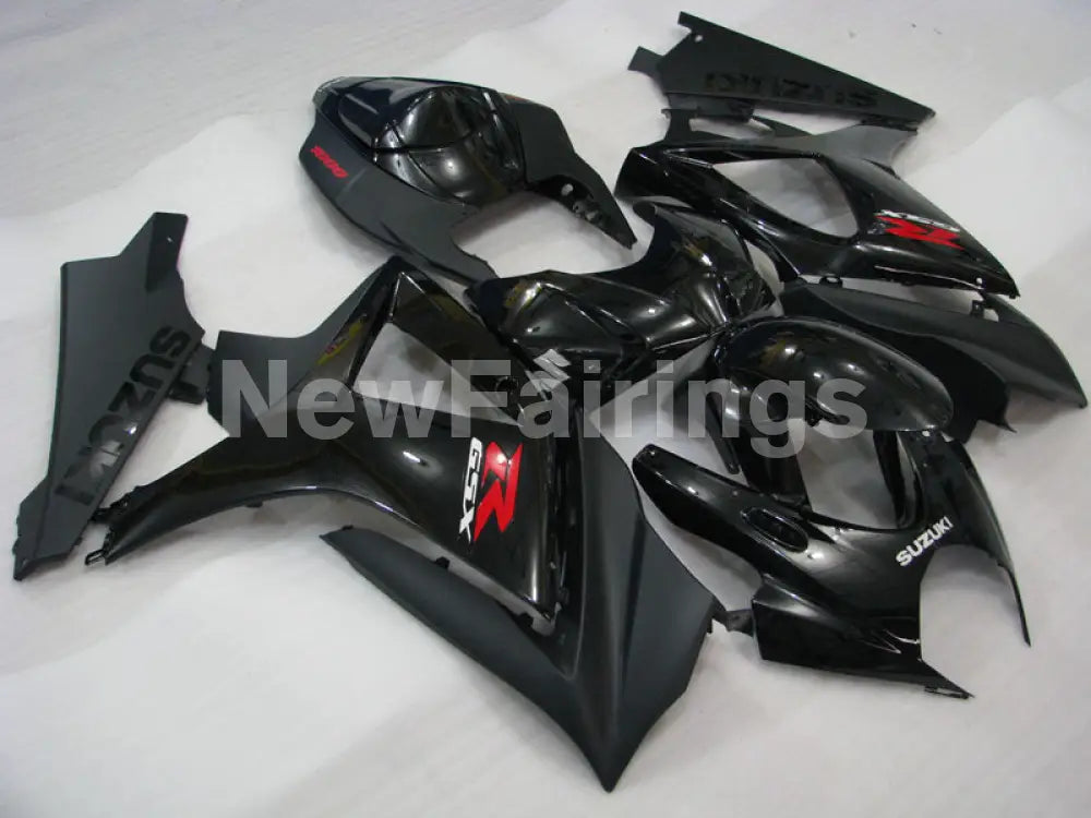 Matte Black and Black Factory Style - GSX-R1000 07-08 Fairing Kit