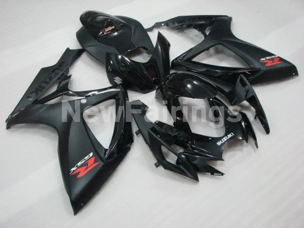 Matte Black and Black Factory Style - GSX-R600 06-07 Fairing Kit