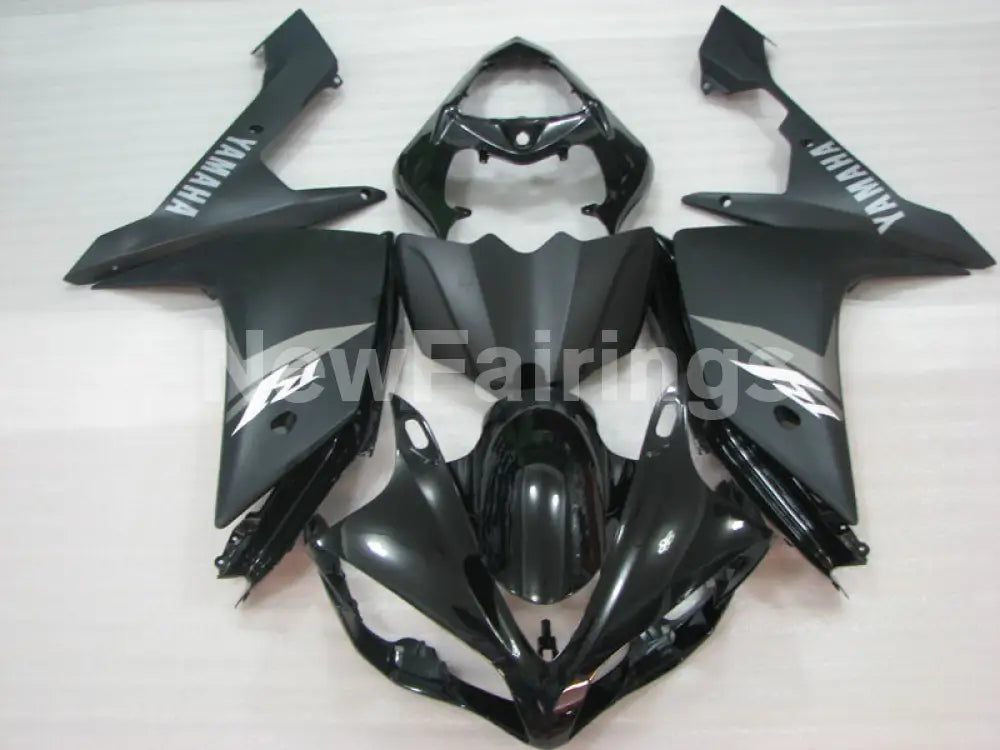 Matte Black and Black Factory Style - YZF-R1 07-08 Fairing Kit