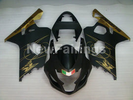 Matte Black and Gloden Factory Style - GSX-R600 04-05 Fairing Kit