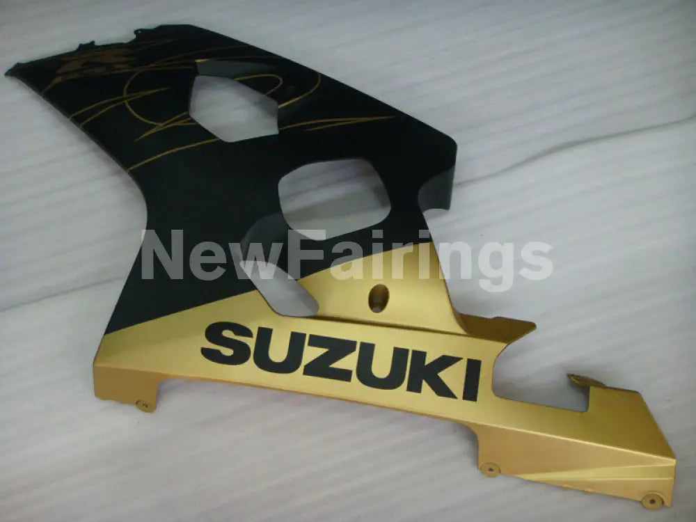 Matte Black and Gloden Factory Style - GSX-R600 04-05 Fairing Kit