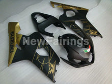 Cargar imagen en el visor de la galería, Matte Black and Gloden Factory Style - GSX-R750 04-05 Fairing Kit