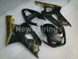 Matte Black and Gloden Factory Style - GSX-R750 04-05 Fairing Kit
