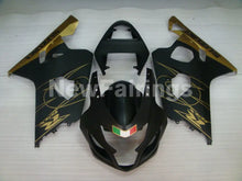 Cargar imagen en el visor de la galería, Matte Black and Gloden Factory Style - GSX-R750 04-05 Fairing Kit