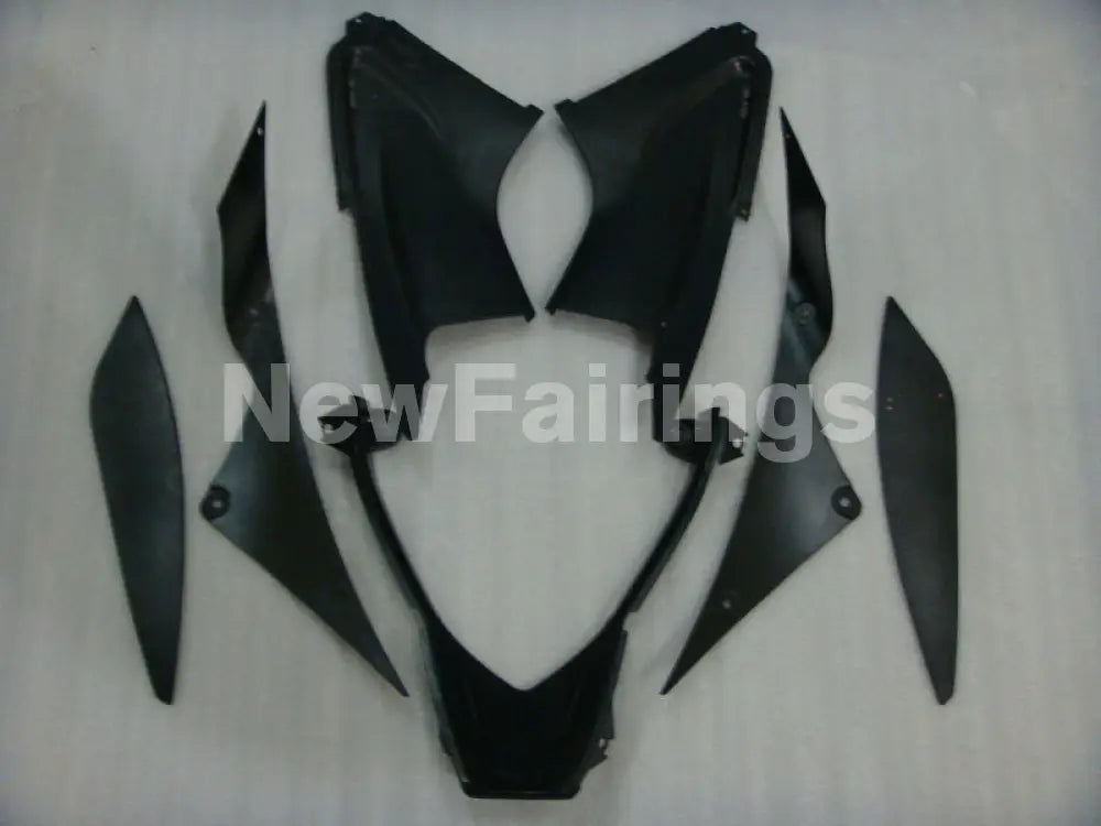 Matte Black and Gloss Black with Red Decals Factory Style - YZF-R6 03-04 Fairing Kit