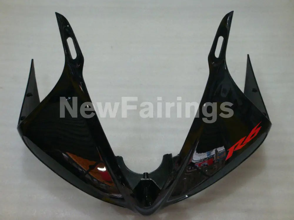 Matte Black and Gloss Black with Red Decals Factory Style - YZF-R6 03-04 Fairing Kit