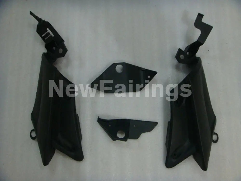 Matte Black and Gloss Black with Red Decals Factory Style - YZF-R6 05 Fairing Kit