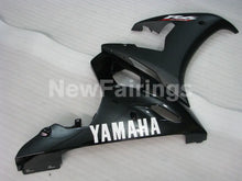 Cargar imagen en el visor de la galería, Matte Black and Gloss Black with White Decals Factory Style - YZF-R6 05 Fairing Kit