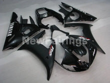 Cargar imagen en el visor de la galería, Matte Black and Gloss Black with White Decals Factory Style - YZF-R6 05 Fairing Kit