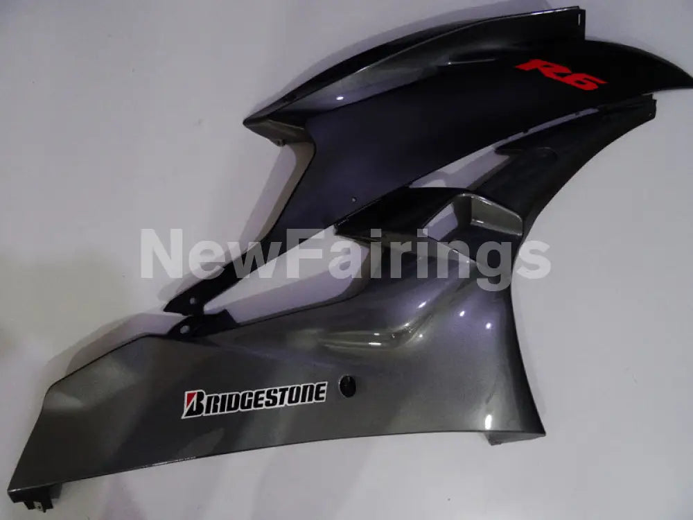 Matte Black and Grey Factory Style - YZF-R6 06-07 Fairing Kit