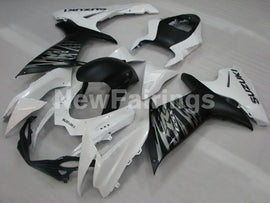 Matte Black and Pearl White Factory Style - GSX-R600 11-24 Fairing Kit
