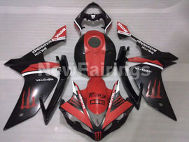 Matte Black and Red Monster - YZF-R1 07-08 Fairing Kit