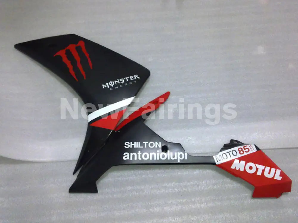Matte Black and Red Monster - YZF-R1 07-08 Fairing Kit