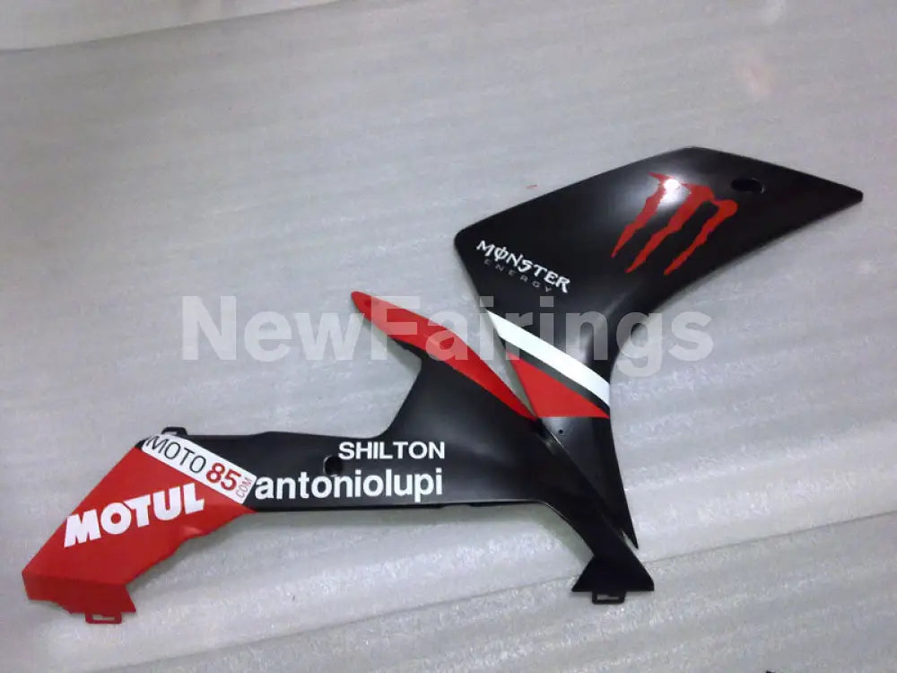 Matte Black and Red Monster - YZF-R1 07-08 Fairing Kit