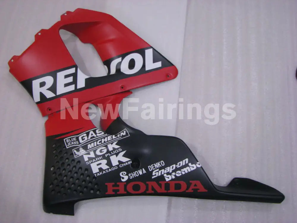 Matte Black and Red Repsol - CBR 900 RR 94-95 Fairing Kit