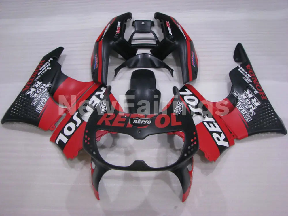 Matte Black and Red Repsol - CBR 900 RR 94-95 Fairing Kit