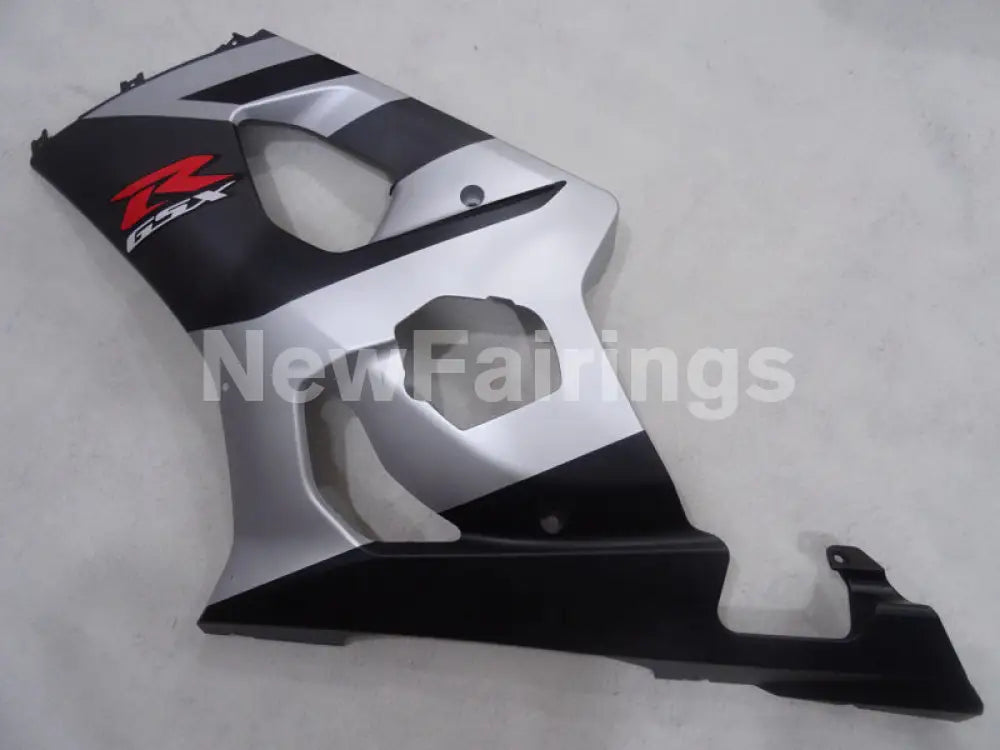 Matte Black and Silver Factory Style - GSX-R1000 03-04 Fairing Kit