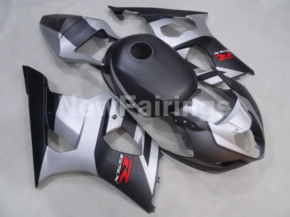 Matte Black and Silver Factory Style - GSX-R1000 03-04 Fairing Kit