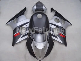 Matte Black and Silver Factory Style - GSX-R1000 03-04 Fairing Kit