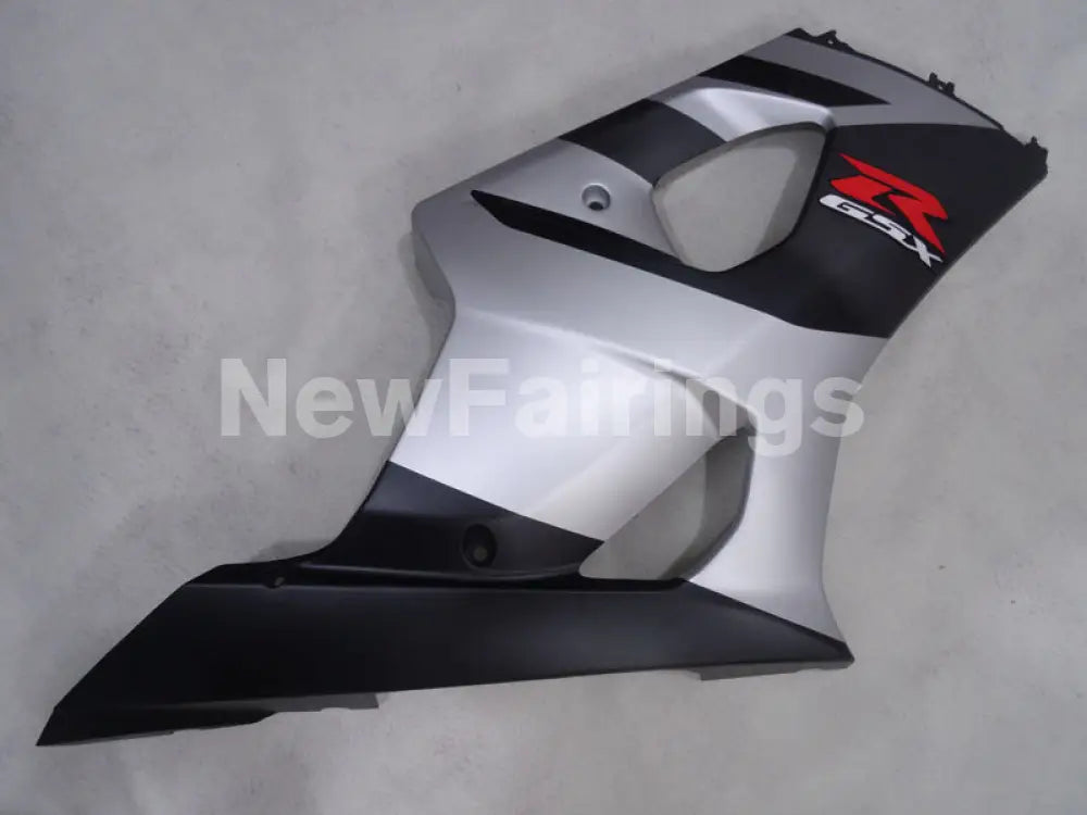 Matte Black and Silver Factory Style - GSX-R1000 03-04 Fairing Kit