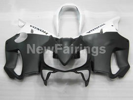 Matte Black and White Factory Style - CBR600 F4i 04-06 Fairing Kit