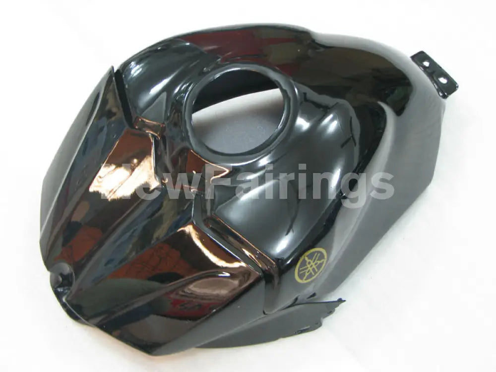 Matte Black and Black with Golden Stickers Factory Style - YZF-R1 07-08 Fairing Kit