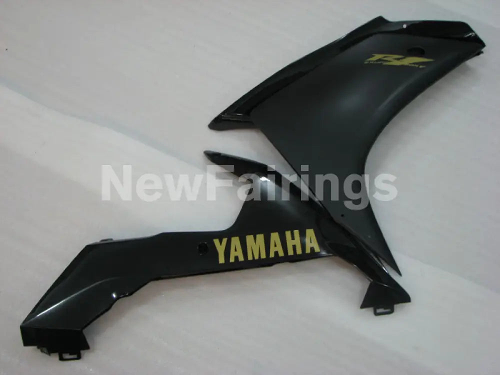 Matte Black and Black with Golden Stickers Factory Style - YZF-R1 07-08 Fairing Kit