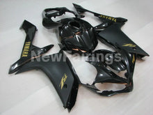 Cargar imagen en el visor de la galería, Matte Black and Black with Golden Stickers Factory Style - YZF-R1 07-08 Fairing Kit