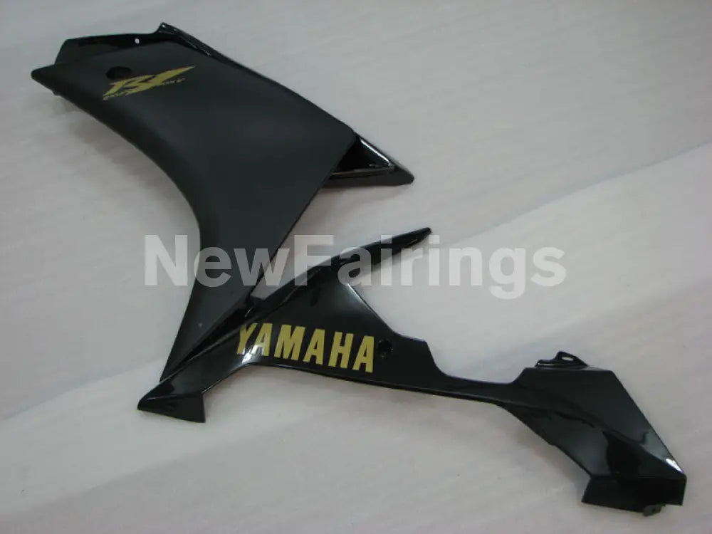 Matte Black and Black with Golden Stickers Factory Style - YZF-R1 07-08 Fairing Kit