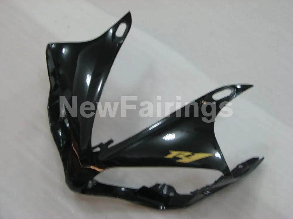 Matte Black and Black with Golden Stickers Factory Style - YZF-R1 07-08 Fairing Kit