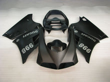 Cargar imagen en el visor de la galería, Matte Black Factory Style - Ducati 998 96-02 Fairing Kit (Single Passenger Seat)